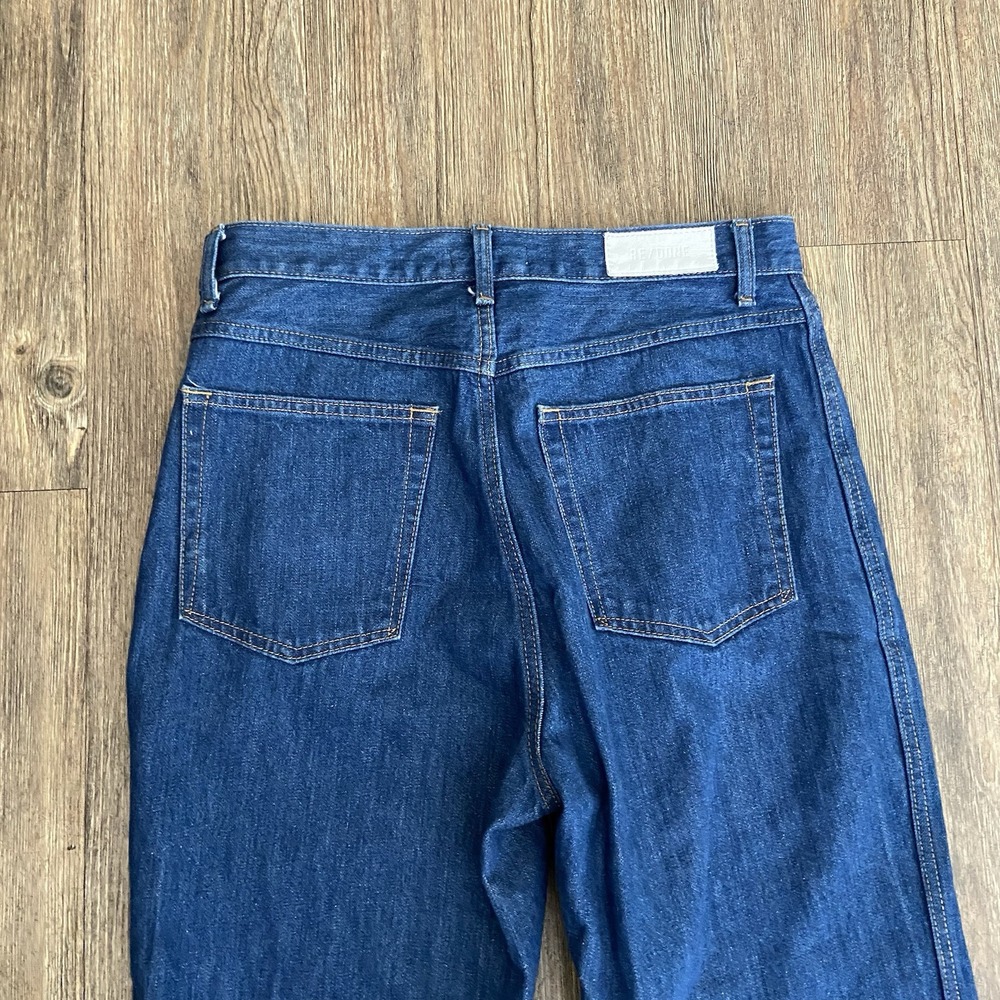 Re/Done Originals Women's 70s Pocket Flare Wide Leg Jeans Size 30x29 - Picture 9 of 10